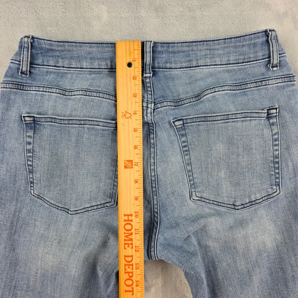 Warp + Weft AMS Amsterdam Slim Jeans Mens‎ 33x32 Sunbleach Blue Stretch Denim